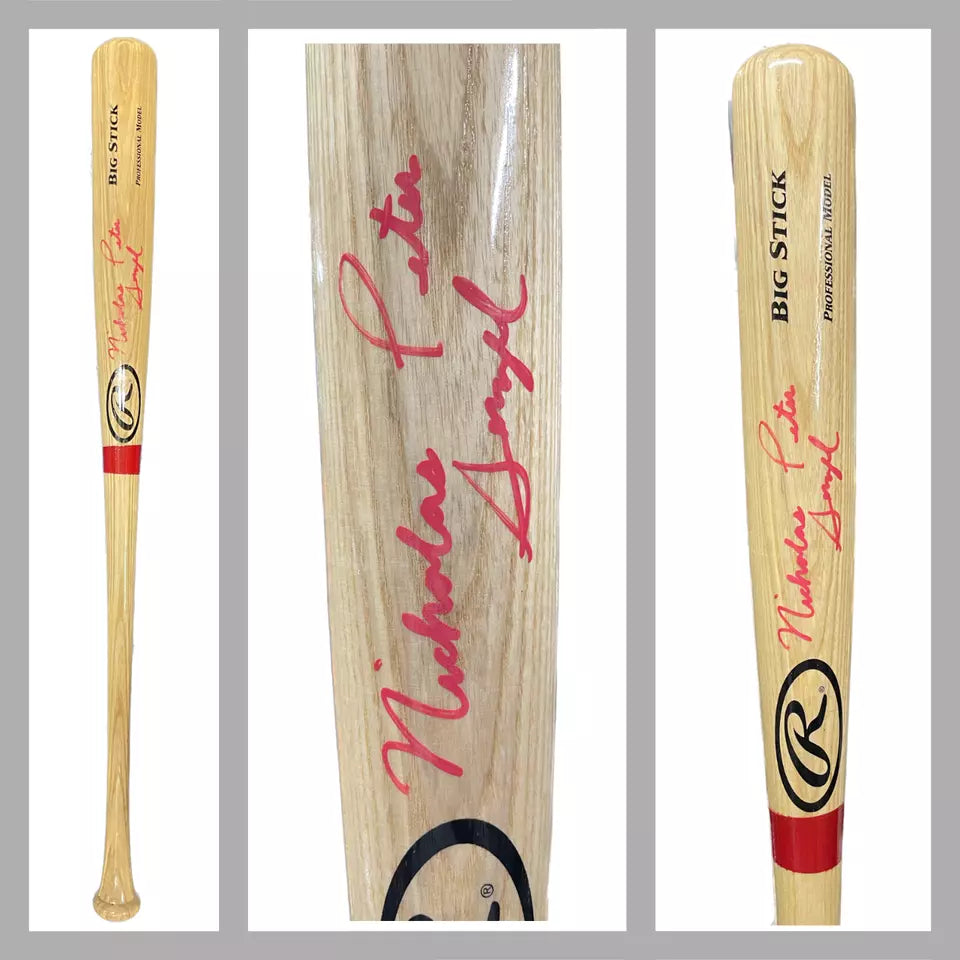 Nick Senzel Nationals Autographed Wooden Rawlings Baseball Bat with JSA COA