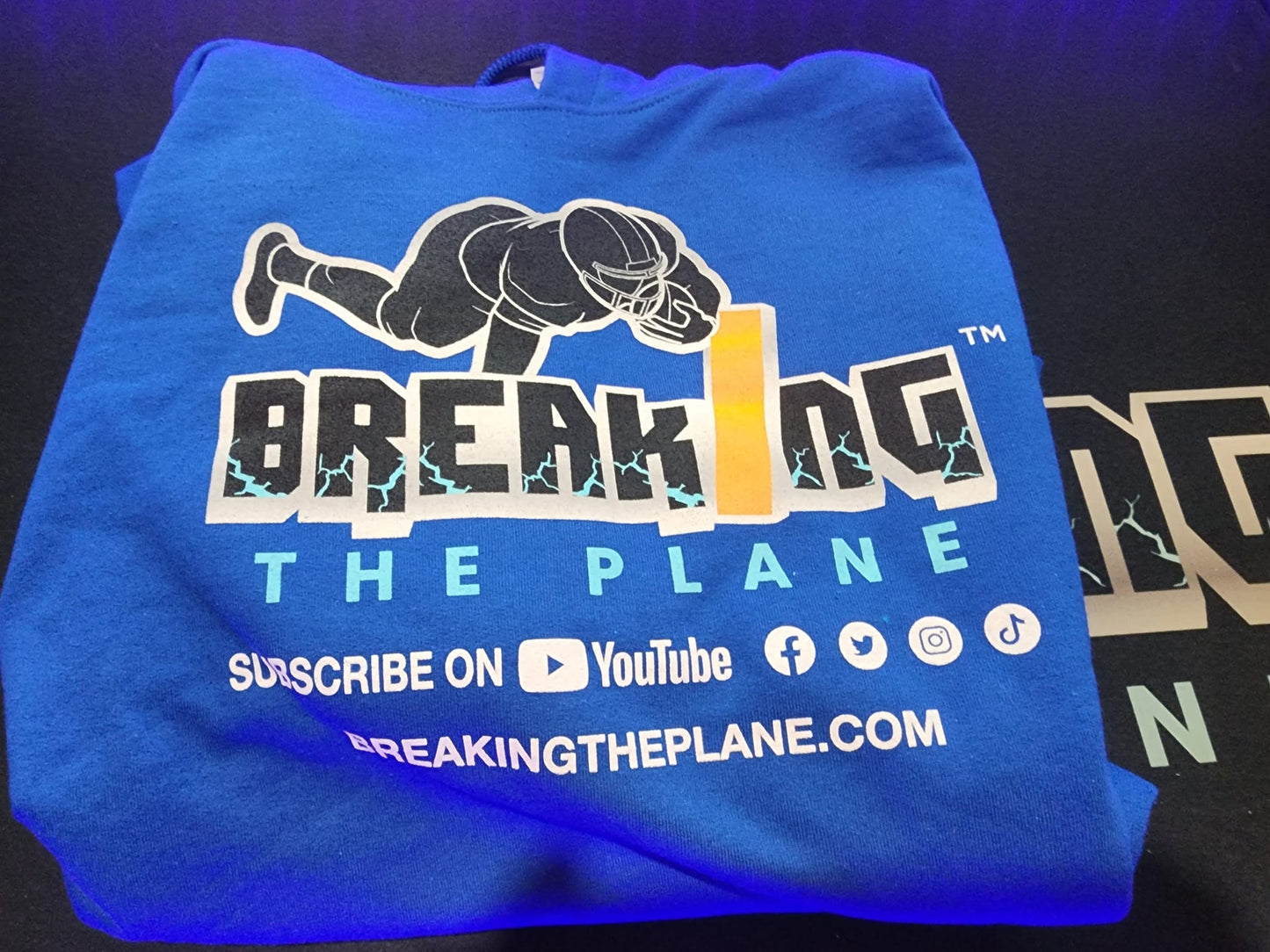Breaking The Plane Royal Blue Hoodie
