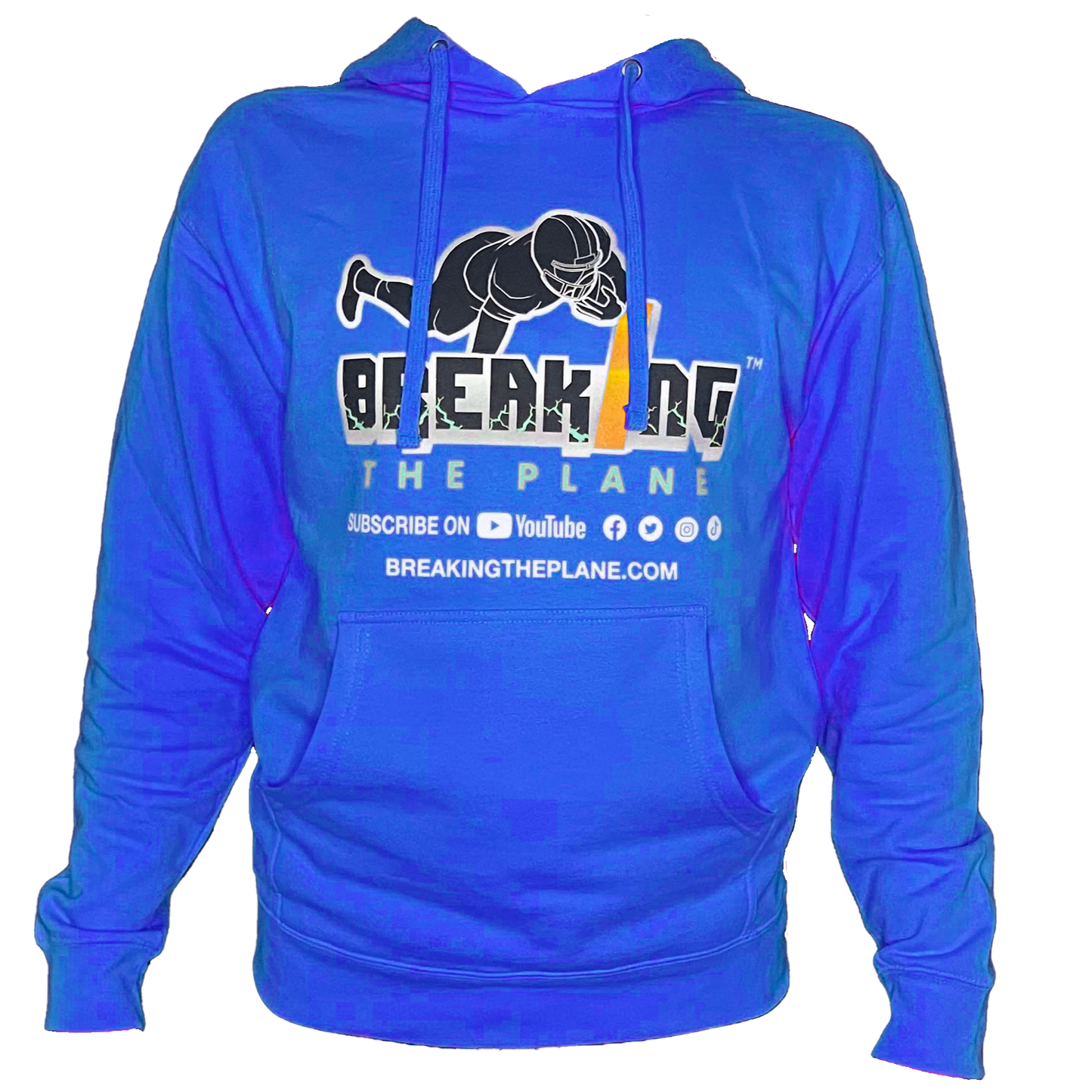 Breaking The Plane Royal Blue Hoodie