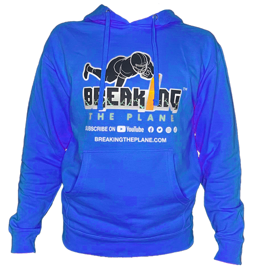 Breaking The Plane Royal Blue Hoodie