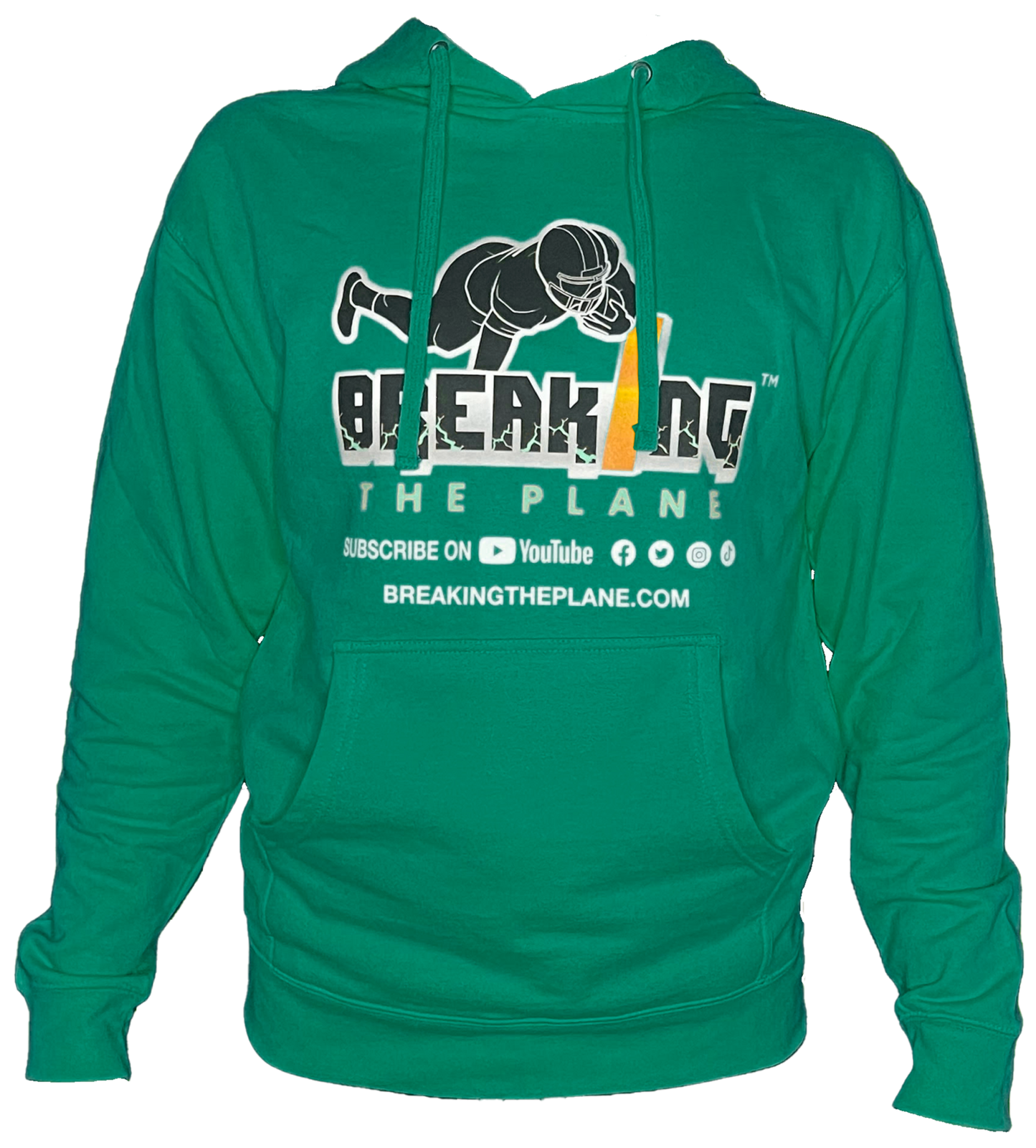 Breaking The Plane Green Hoodie