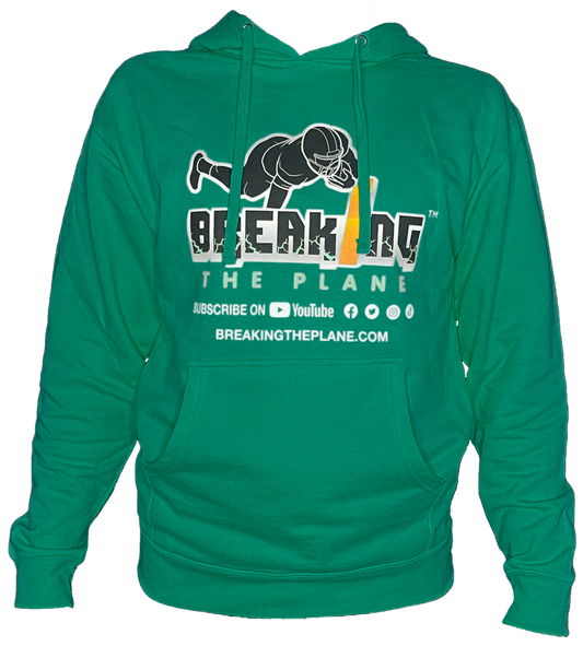 Breaking The Plane Green Hoodie
