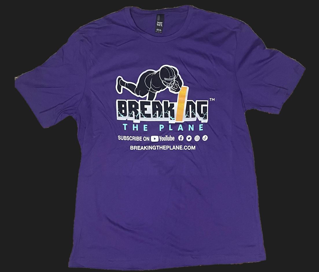 Breaking The Plane Purple T-Shirt