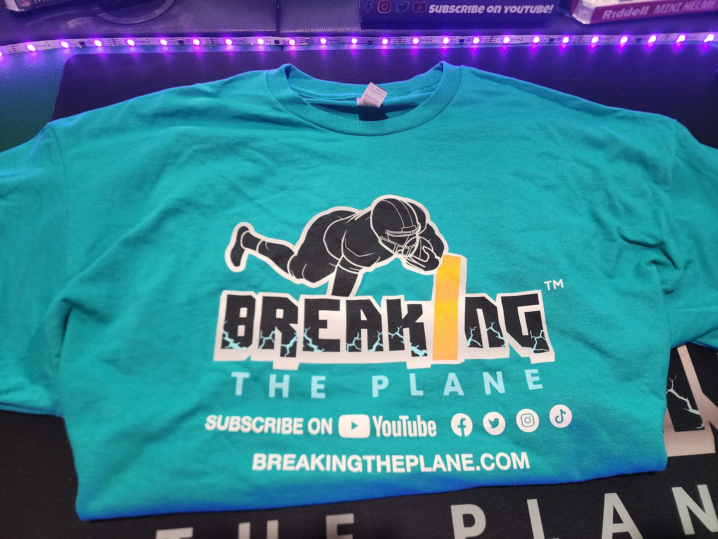 Breaking The Plane Teal T-Shirt