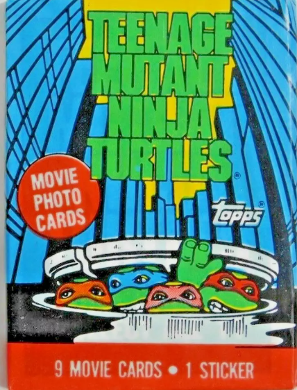 1990 Topps Teenage Mutant Ninja Turtles Movie Pack