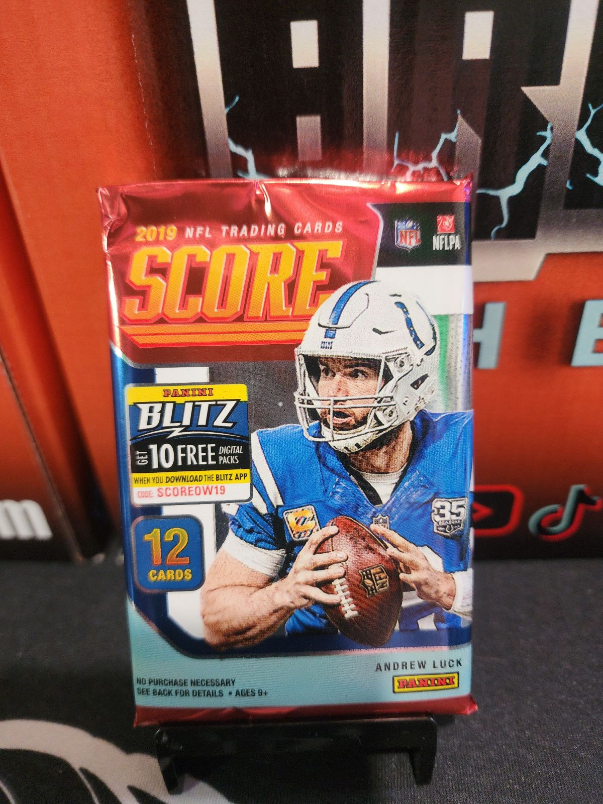 2019 Score Football Sealed Blaster Box – 132 Cards + Mem Card – Kyler Murray RC!