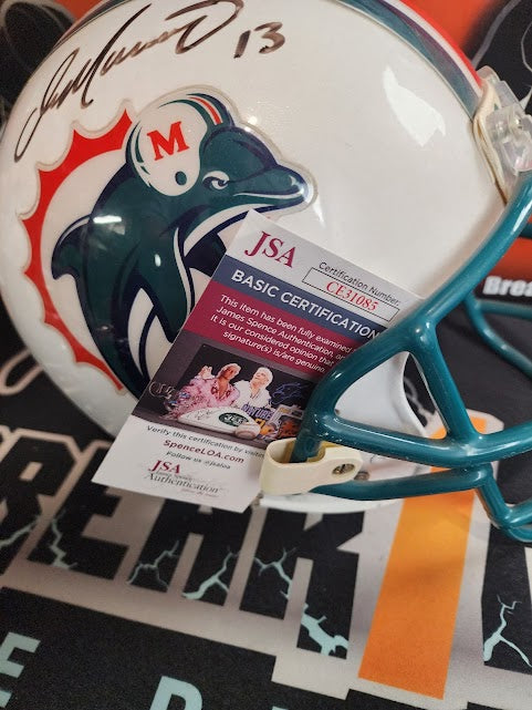 Dan Marino Autographed Game Used Full Size Helmet JSA COA Dolphins