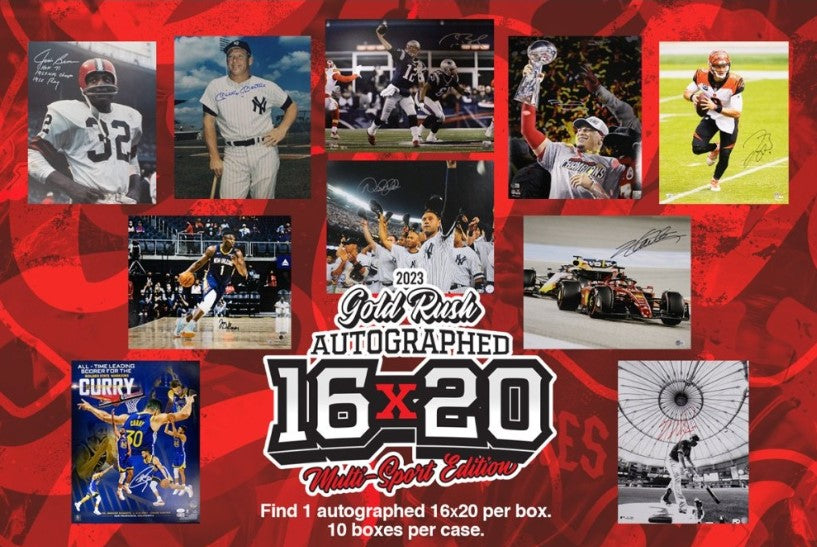 KICKOFF BREAK! Gold Rush 2023 Multi-Sport 16x20 Photo | PICK YOUR NUMBER | (Breaks MON 12/29 9:30 PM EST.)