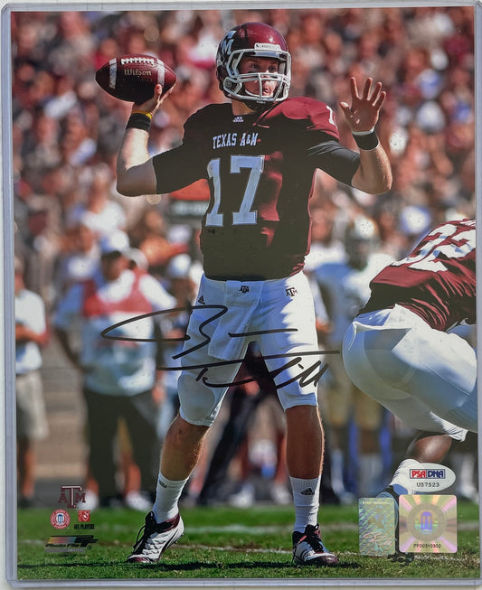 Ryan Tannehill College Autographed 8x10 Photo with PSA COA Titans