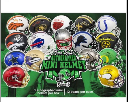 Kickoff Break! Gold Rush 2023 Series 3 FOOTBALL Mini Helmet  | PICK 1 TEAM GET 1 RANDOM TEAM FOR FREE | (Breaks SAT 8/9 by 9:30 PM EST. or when full)