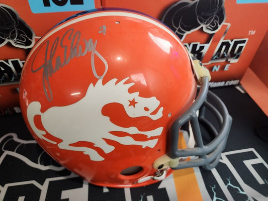 John Elway Autographed Throwback AUTHENTIC Broncos 1970s Full Size JSA COA