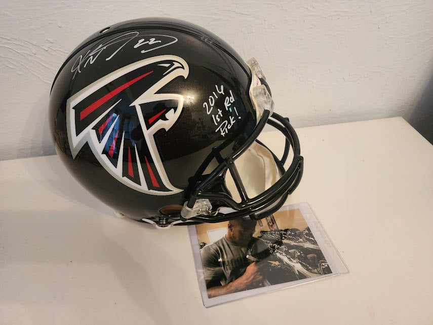 Keanu Neal Autographed 1st Inscription Authentic Full Size Radtke COA Falcons