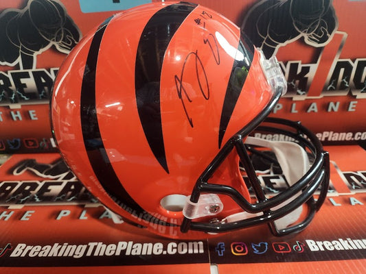 AJ Green Full Size Helmet JSA COA SMUDGED AUTO SEE PICS Bengals