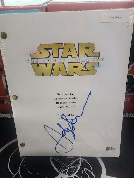 Andy Serkis Auto Screenplay Star Wars Emperor Snoke Lord of the Rings LOTR Gollum