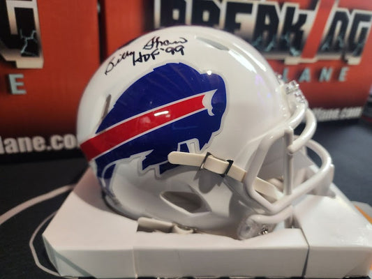 Billy Shaw Auto Mini Helmet Bills JSA COA Hall of Fame