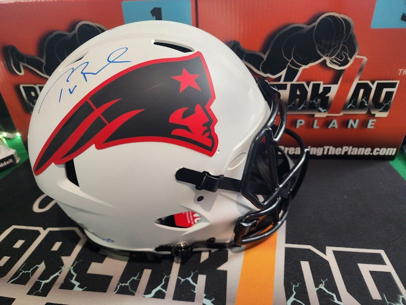 Tom Brady Auto AUTHENTIC Lunar Full Size Helmet Limited 5/25 Fanatics COA