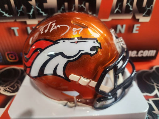 Ed McCaffrey FLASH Mini Helmet Radtke COA Broncos