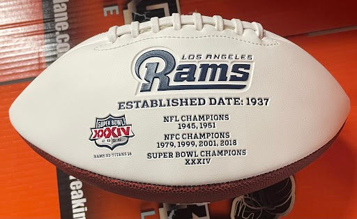 Jim Everett Autographed Rams Football JSA COA White Panel