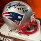 Irving Fryar Patriots Autographed Mini Helmet Tristar COA Patriots Inscriptions