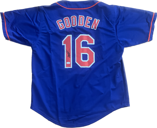 Doc Gooden Auto Custom Jersey JSA COA NY Mets Baseball