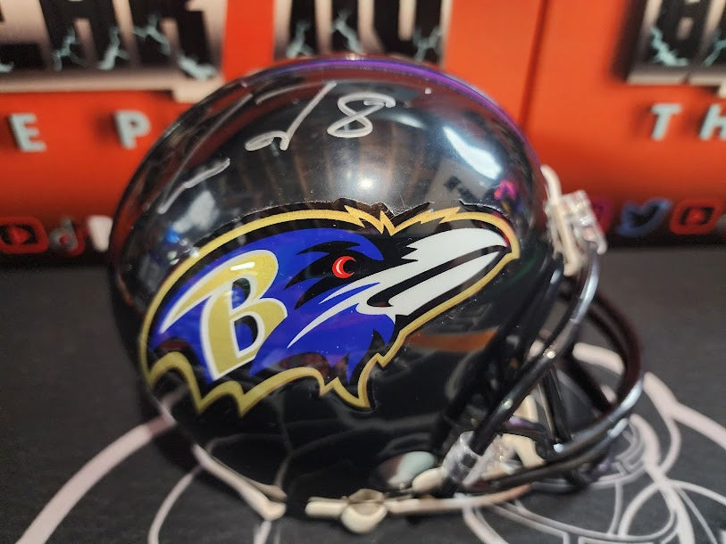 Lamar Jackson Autographed JSA COA Mini Helmet Ravens
