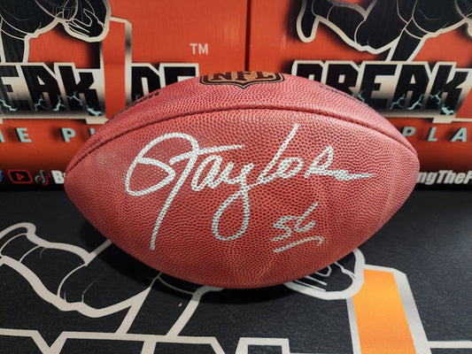 Lawrence Taylor AUTHENTIC "The Duke" Autographed Football Giants PSA COA Wilson