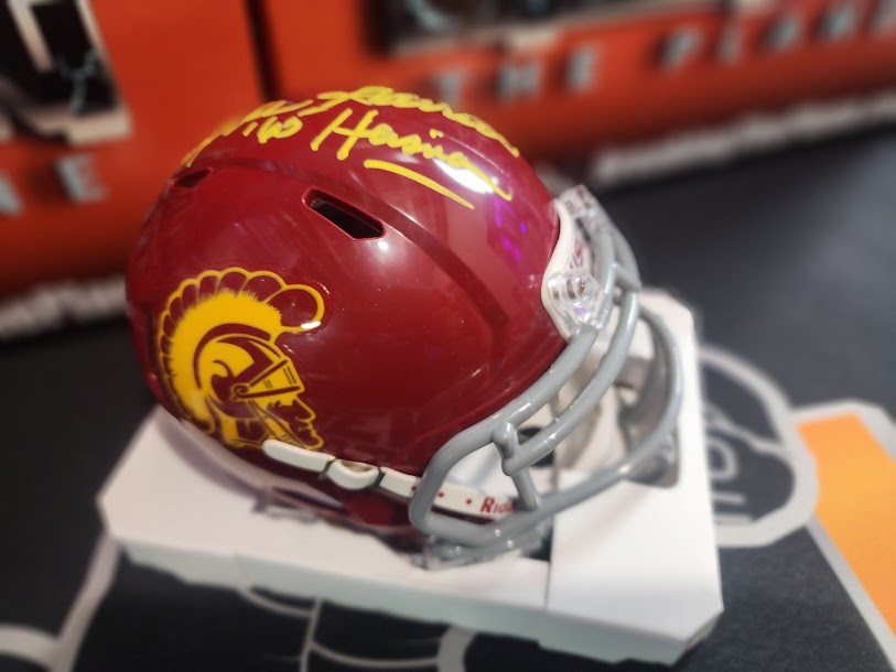 Mike Garrett Auto Mini Helmet USC Trojans Tristar COA Chiefs