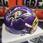 Patrick Queen Auto FLASH Mini Helmet Ravens Beckett COA