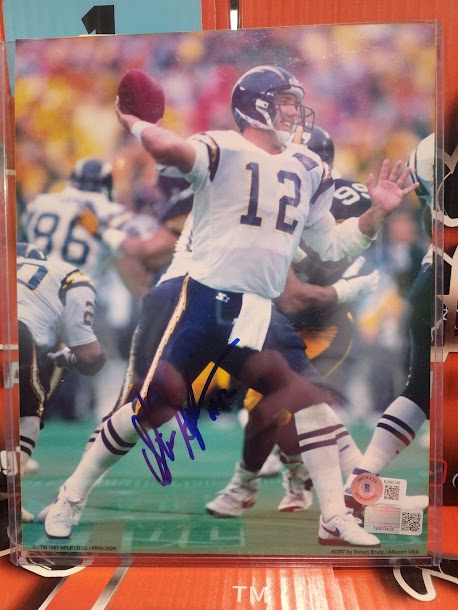 "Stan Humphries Autographed 8x10 Photo - San Diego Chargers Super Bowl XXIX Memorabilia with Beckett COA"