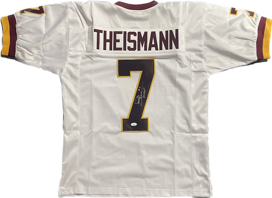 Joe Theismann Auto Custom Jersey Washington JSA COA Redskins Commanders