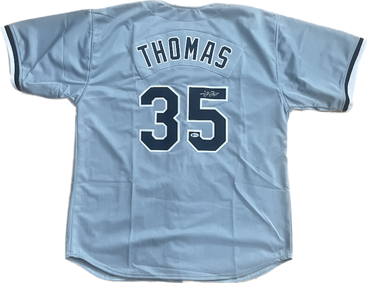 Frank Thomas Auto Custom Jersey Beckett COA White Sox Baseball