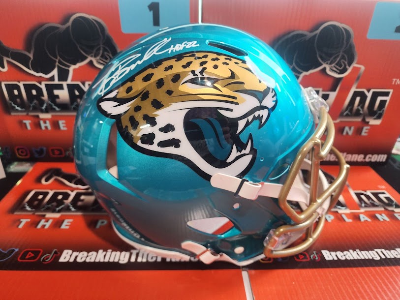 Tony Boselli Flash AUTHENTIC Auto Full Size Helmet Jaguars Beckett COA