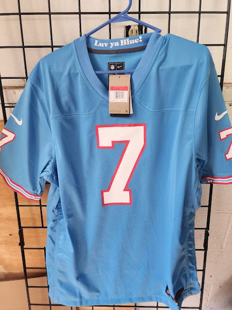 Malik Willis Oilers Titans Nike Alternate Jersey $130 Retail New with Tag Unsigned