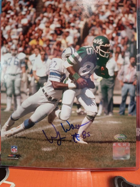 Wesley Walker Autographed 8x10 Photo Jets MCS COA