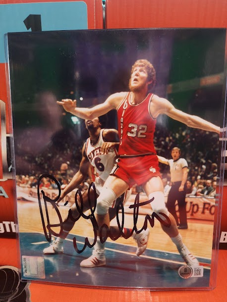 Bill Walton Autographed 8x10 Basketball Photo Blazers Lakers Beckett COA