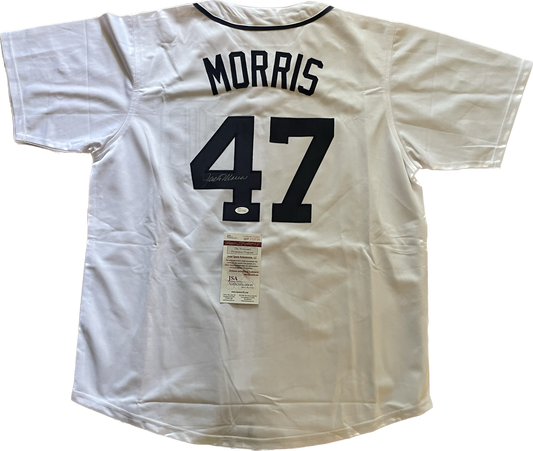 Jack Morris Autographed Tigers Custom Jersey with JSA COA