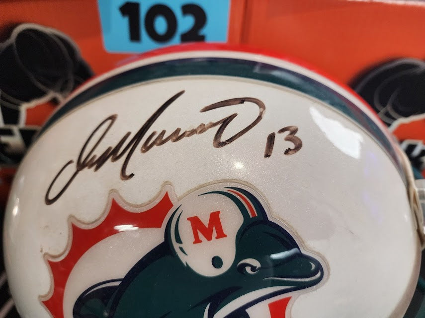 Dan Marino Autographed Game Used Full Size Helmet JSA COA Dolphins
