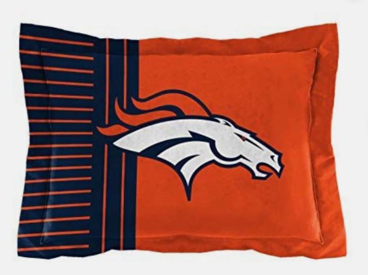 Northwest NFL Denver Broncos Comforter and Sham Set, Twin, Safety