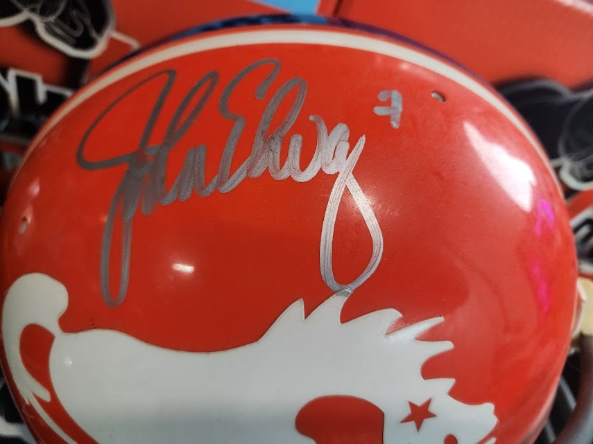 John Elway Autographed Throwback AUTHENTIC Broncos 1970s Full Size JSA COA