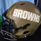 Nick Chubb Autographed Salute to Service Browns Full Size Helmet Beckett COA