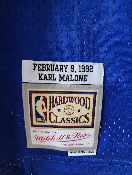 Karl Malone Dream Team USA 1992 Utah Jazz Mitchell and Ness Hardwood Classics Jersey XL Unsigned