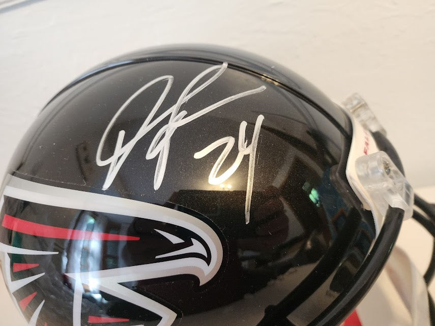 Devonta Freeman Autographed Authentic Falcons Full Size Helmet Radtke COA
