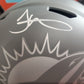 Tyreek Hill Auto Dolphins SLATE Full Size Helmet Beckett COA