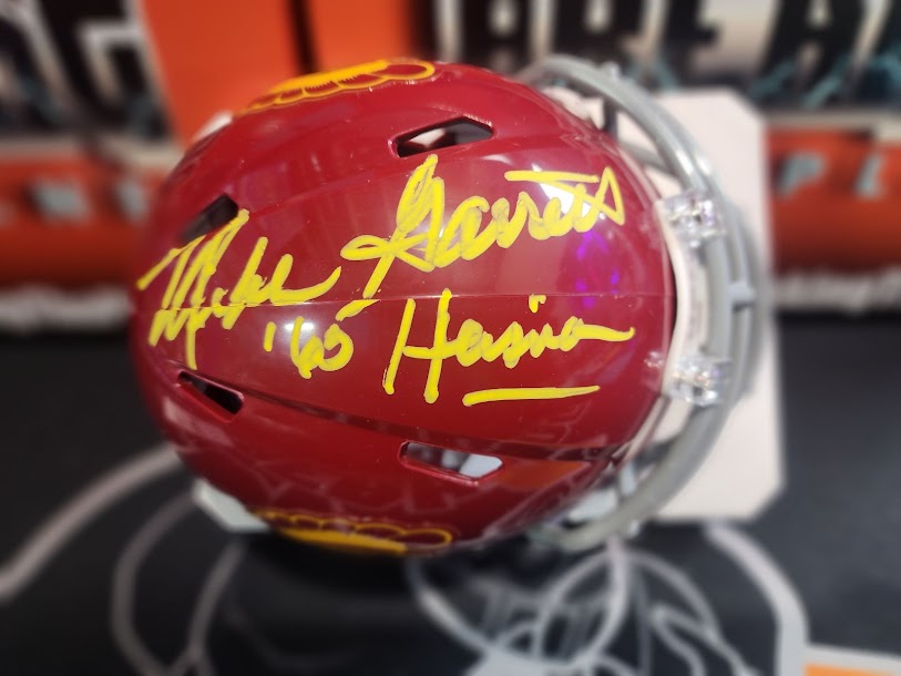 Mike Garrett Auto Mini Helmet USC Trojans Tristar COA Chiefs