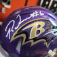 Patrick Queen Auto FLASH Mini Helmet Ravens Beckett COA