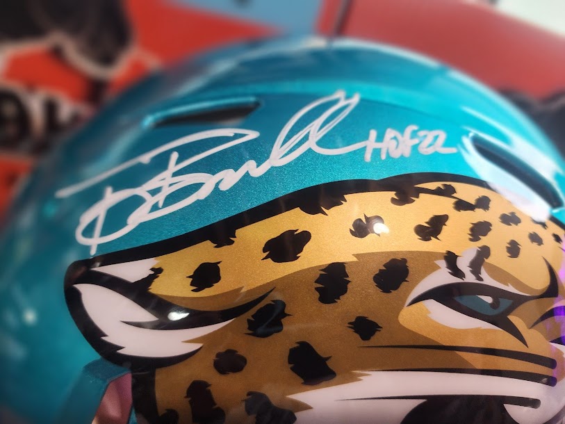 Tony Boselli Flash AUTHENTIC Auto Full Size Helmet Jaguars Beckett COA