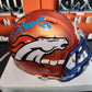 Demarius Thomas Blaze Autographed Beckett COA Broncos Mini Helmet