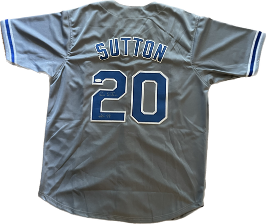 Don Sutton Autographed Dodgers Custom Jersey with JSA COA