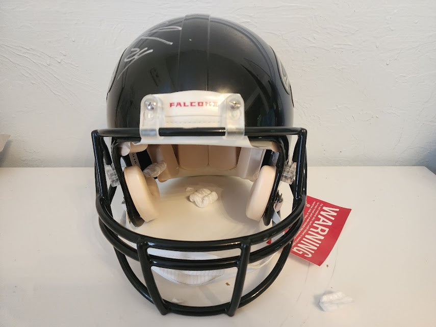 Devonta Freeman Autographed Authentic Falcons Full Size Helmet Radtke COA