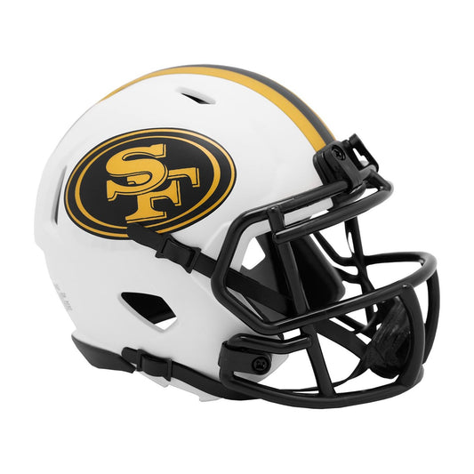 SF 49ers Unsigned Lunar Specialty Riddell Mini Helmet Shell Included